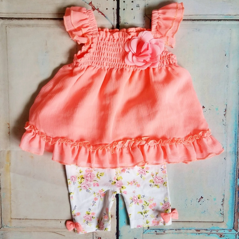 KOALA Baby Girl Floral 2 Piece Matching Set